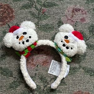 Disney Parks Holiday Mickey Mouse Snowman headband 🤍❄️⛄️
